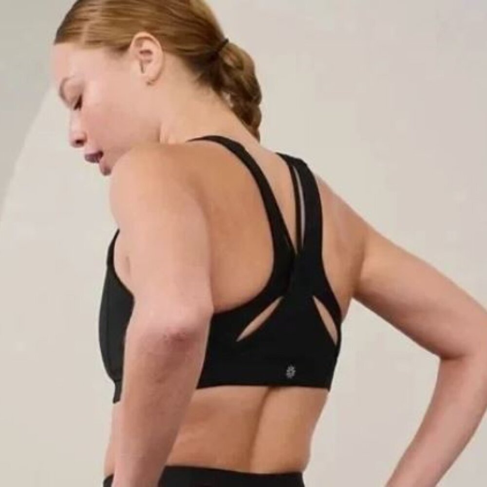 Athleta Flex Spacer Bra! Sz S! Black!